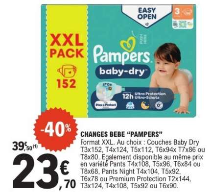 CHANGES BEBE “PAMPERS”