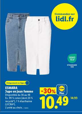 ESMARA Jupe en jean femme