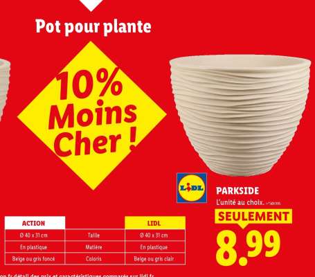 PARKSIDE Pot pour plante