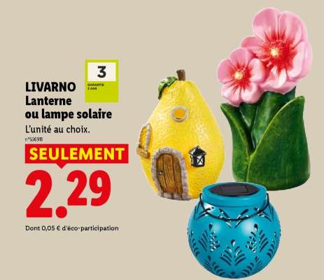 LIVARNO Lanterne ou lampe solaire