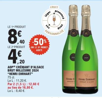 AOP(*) CRÉMANT D’ALSACE BRUT MILLÉSIME 2024 “HENRI EHRHART”