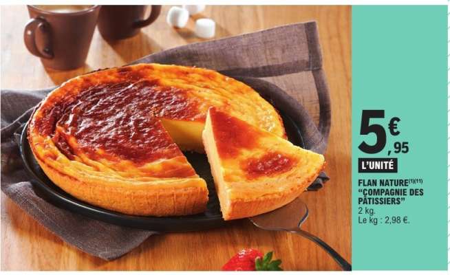 FLAN NATURE "COMPAGNIE DES PÂTISSIERS"