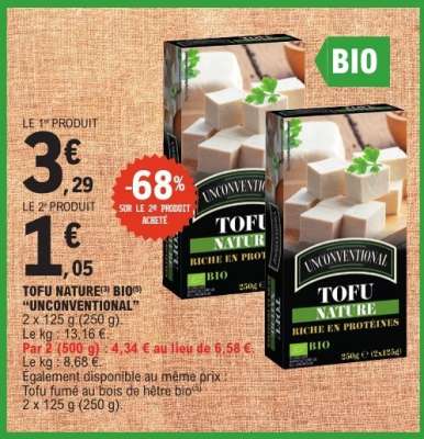 TOFU NATURE BIO "UNCONVENTIONAL"