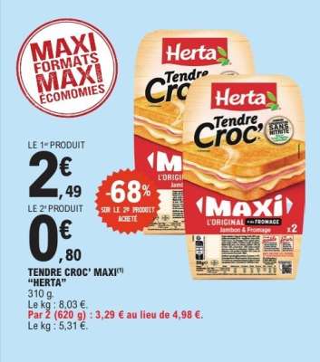 Tendre croc' Maxi HERTA