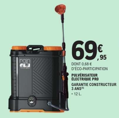 PULVÉRISATEUR ÉLECTRIQUE PRO