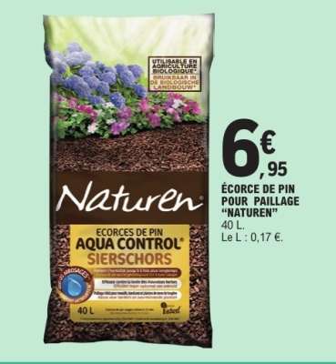 ÉCORCE DE PIN POUR PAILLAGE “NATUREN”