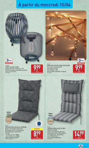 thumbnail - BELAVI® GUIRLANDE SOLAIRE POUR PARASOL