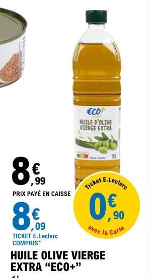 HUILE OLIVE VIERGE EXTRA “ECO+”