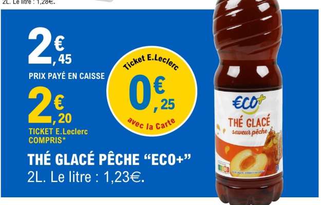 THÉ GLACÉ PÊCHE "ECO+"