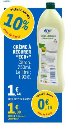 CRÈME À RECURER "ECO+"