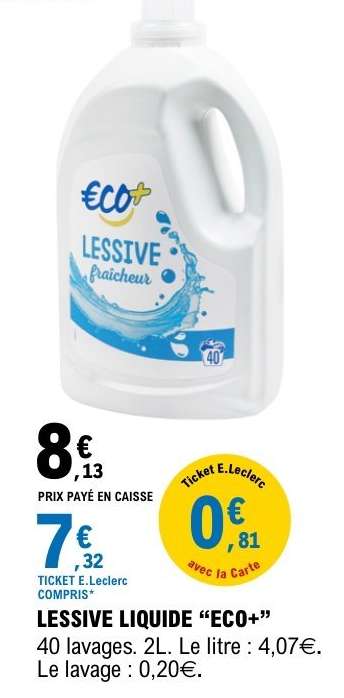 LESSIVE LIQUIDE “ECO+”