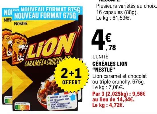 Céréales Lion Nestlé