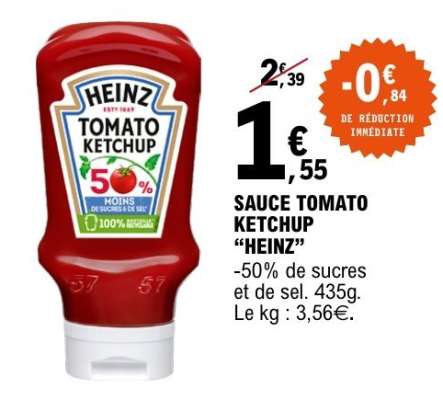 SAUCE TOMATO KETCHUP “HEINZ”