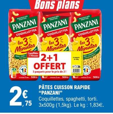 Pâtes Cuisson Rapide 'Panzani'