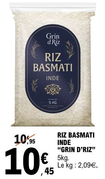 RIZ BASMATI INDE “GRIN D’RIZ”
