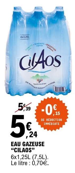 Eau gazeuse 'Cilaos'