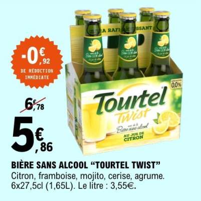 BIERE SANS ALCOOL "TOURTEL TWIST"