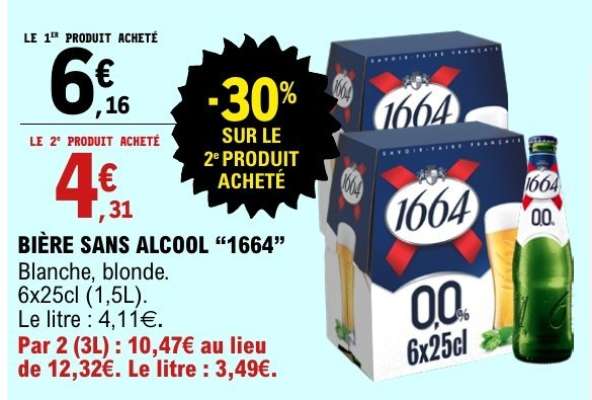 BIÈRE SANS ALCOOL 1664
