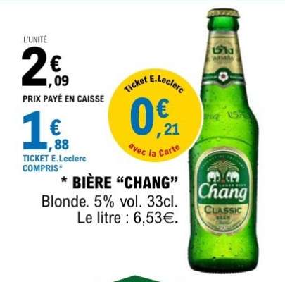 BIÈRE “CHANG”
