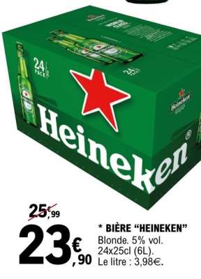 BIÈRE “HEINEKEN”
