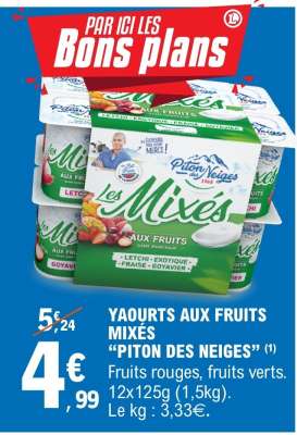 YAOURTS AUX FRUITS MIXÉS “PITON DES NEIGES”