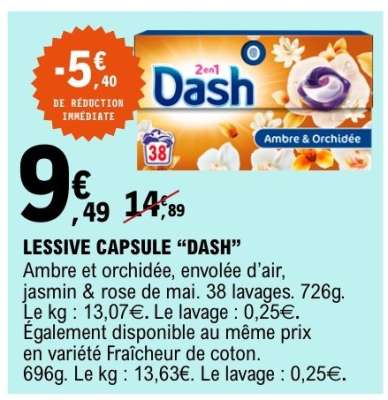 LESSIVE CAPSULE “DASH”