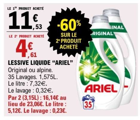 LESSIVE LIQUIDE "ARIEL"