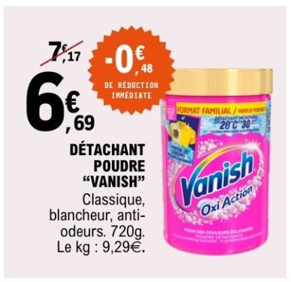 DÉTACHANT POUDRE “VANISH”