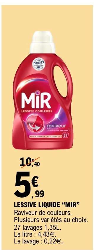 Lessive Liquide "MIR"