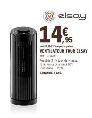 VENTILATEUR TOUR “ELSAY”