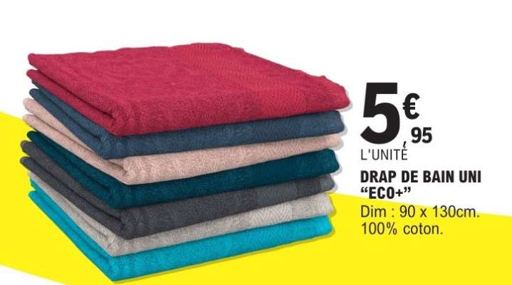 DRAP DE BAIN UNI "ECO++"