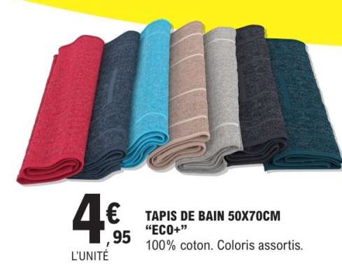 TAPIS DE BAIN 50X70CM "ECO+"