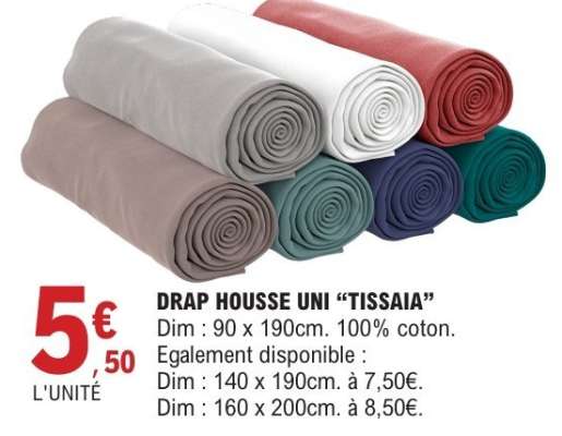 Drap Housse Uni "TISSAIA"