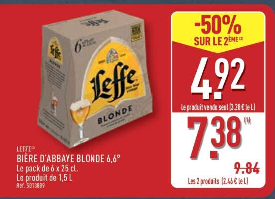 Leffe Biere d'Abbaye Blonde 6,6°