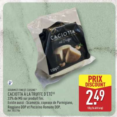 CACIOTTA À LA TRUFFE D'ÉTÉ