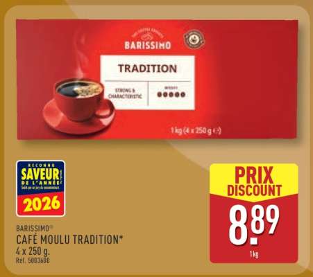 BARISSIMO CAFÉ MOULU TRADITION