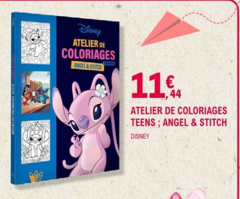 ATELIER DE COLORIAGES TEENS ; ANGEL & STITCH
