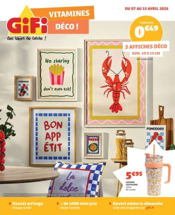 Catalogue GiFi - 07/04/2026 - 15/04/2026.