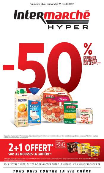 Catalogue Intermarché Hyper - 14/04/2026 - 26/04/2026.