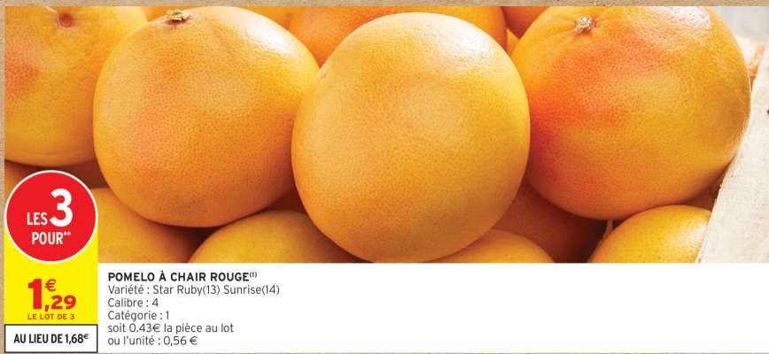 POMELO À CHAIR ROUGE