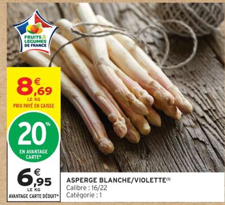 Asperge blanche violette