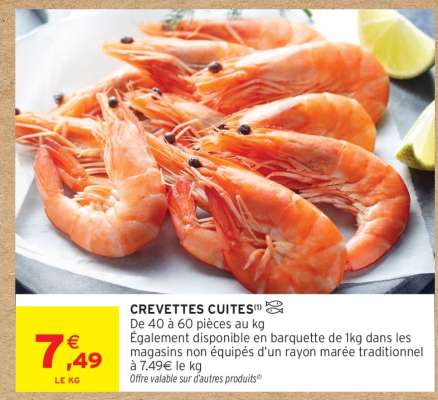 CREVETTES CUITES