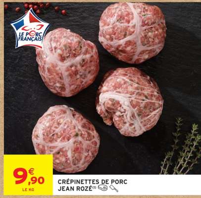CRÉPINETTES DE PORC JEAN ROZÉ