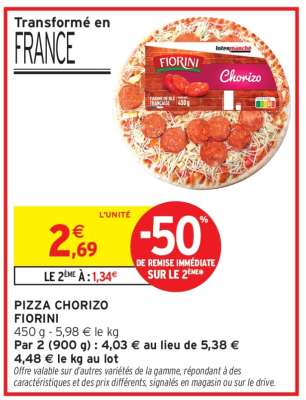 PIZZA CHORIZO FIORINI