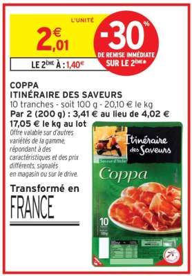 COPPA ITINÉRAIRE DES SAVEURS