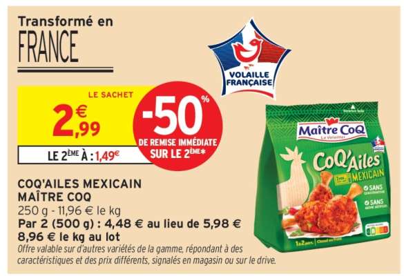 COQ'AILES MEXICAIN MAÎTRE COQ