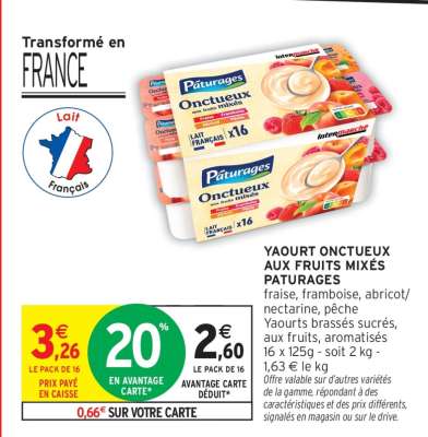 Yaourt Onctueux aux Fruits Mixés Pâturages