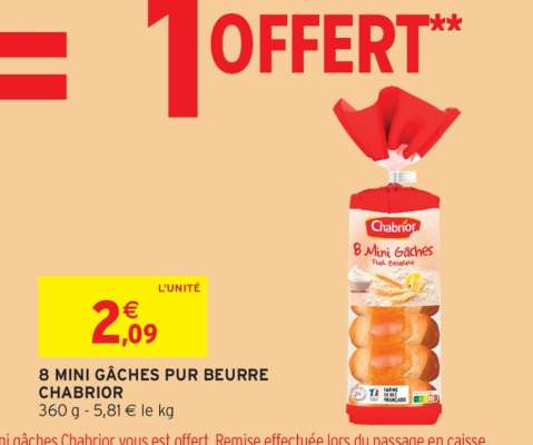 8 Mini Gâches Pur Beurre Chabrior