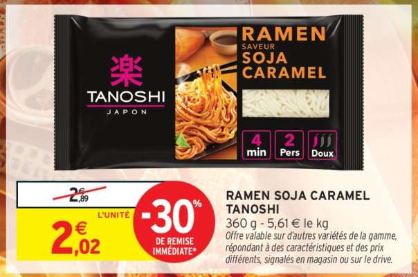 Ramen Soja Caramel Tanoshi