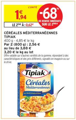 CÉRÉALES MÉDITERRANÉENNES TIPIAK